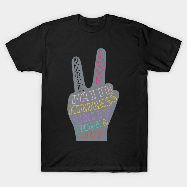 peace and love T-Shirt by Janisworld